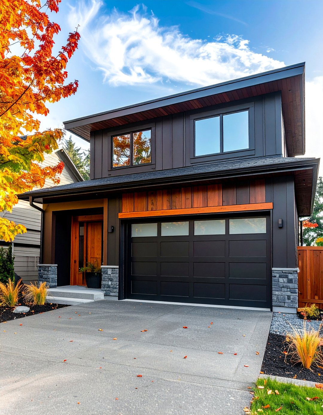 Black Exterior Garage Siding - 25 Black Garage Ideas for a Stylish Utility Space
