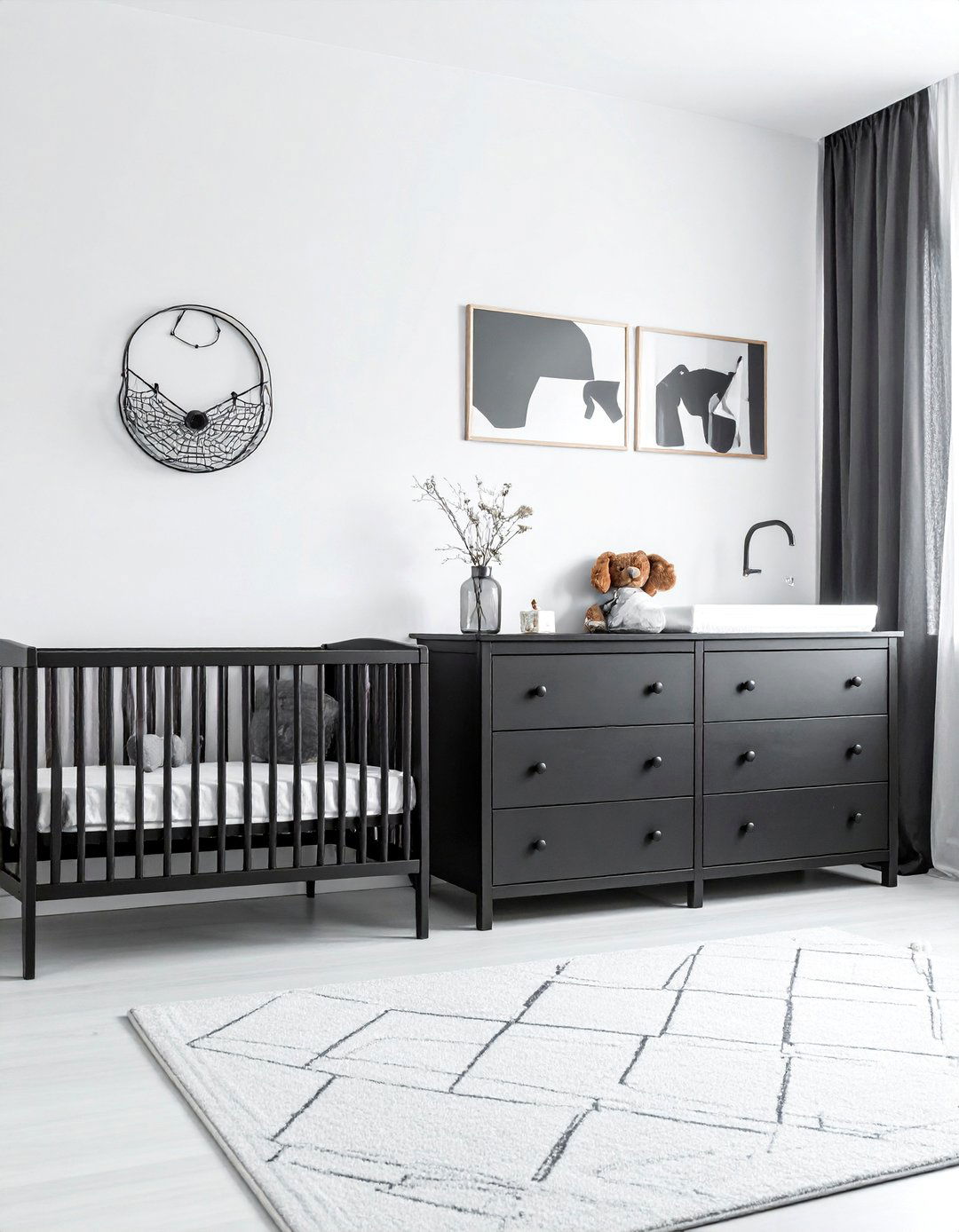Black Nursery Furniture Set - 25 Black Nursery Ideas for a Modern Baby Room
