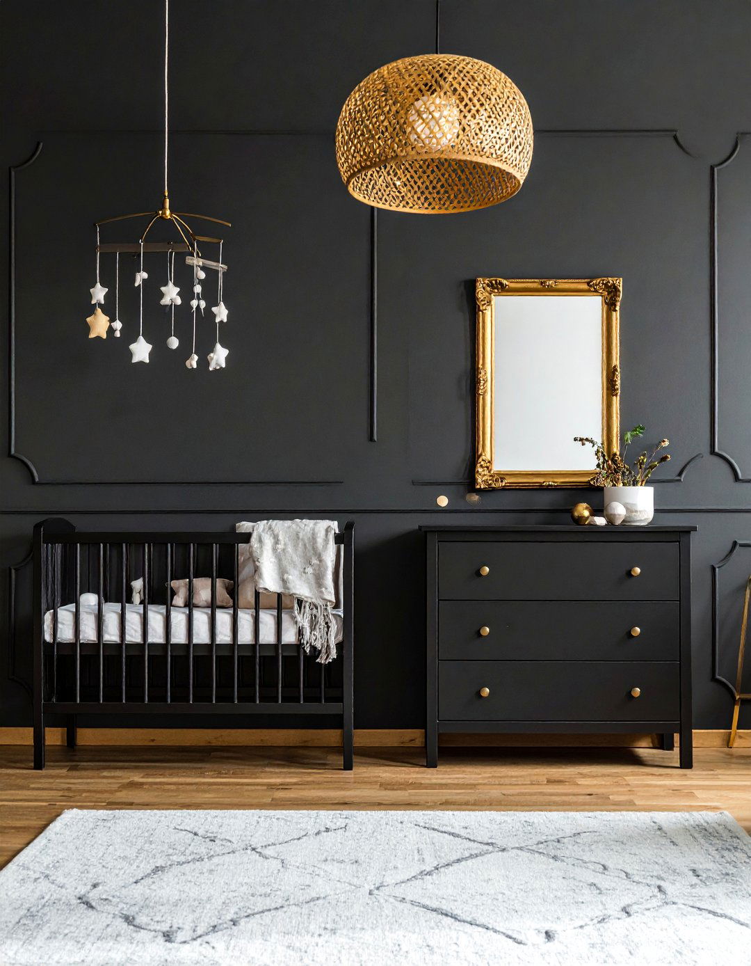 Black and Gold Nursery Decor Accents - 25 Black Nursery Ideas for a Modern Baby Room