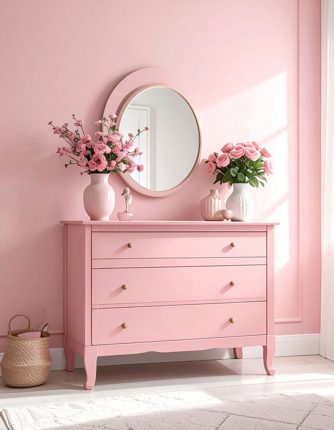 Blush Pink Painted Furniture - 15 Blush Pink Bedroom Ideas for a Soft and Romantic Space