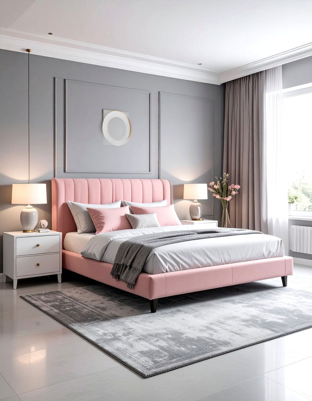 Blush Pink and Grey Color Scheme - 15 Blush Pink Bedroom Ideas for a Soft and Romantic Space
