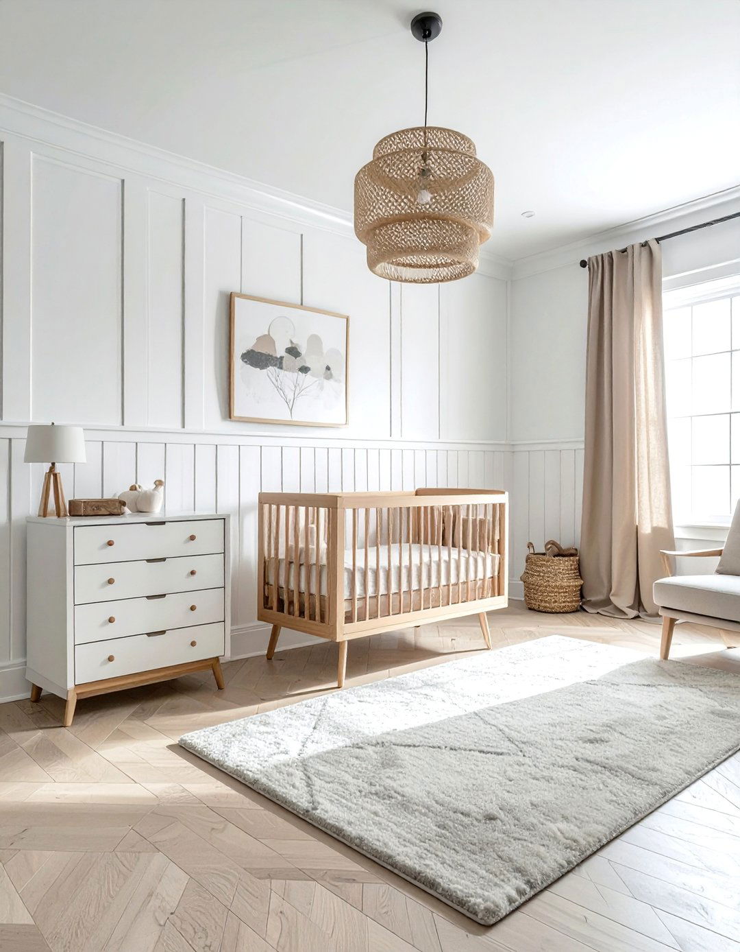 Board and Batten Wainscoting Nursery - 15 Wainscoting Nursery Ideas for a Classic Look