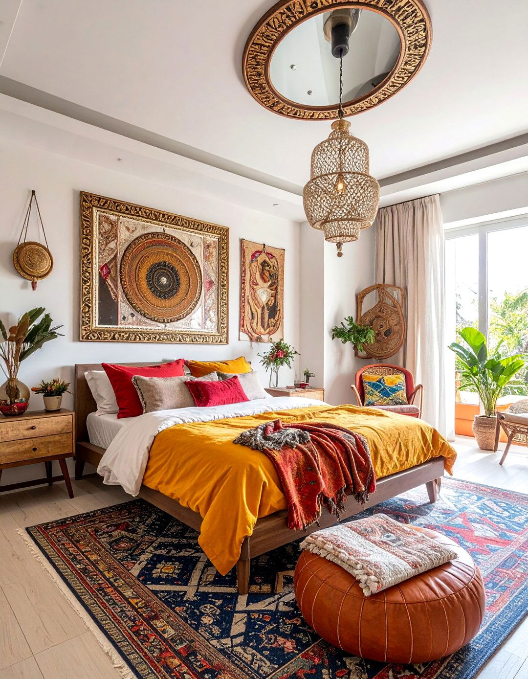 Bohemian Decorative Bedroom Mirror Ceiling - 20 Mirror on Ceiling Above Bed Ideas for a Luxurious Touch