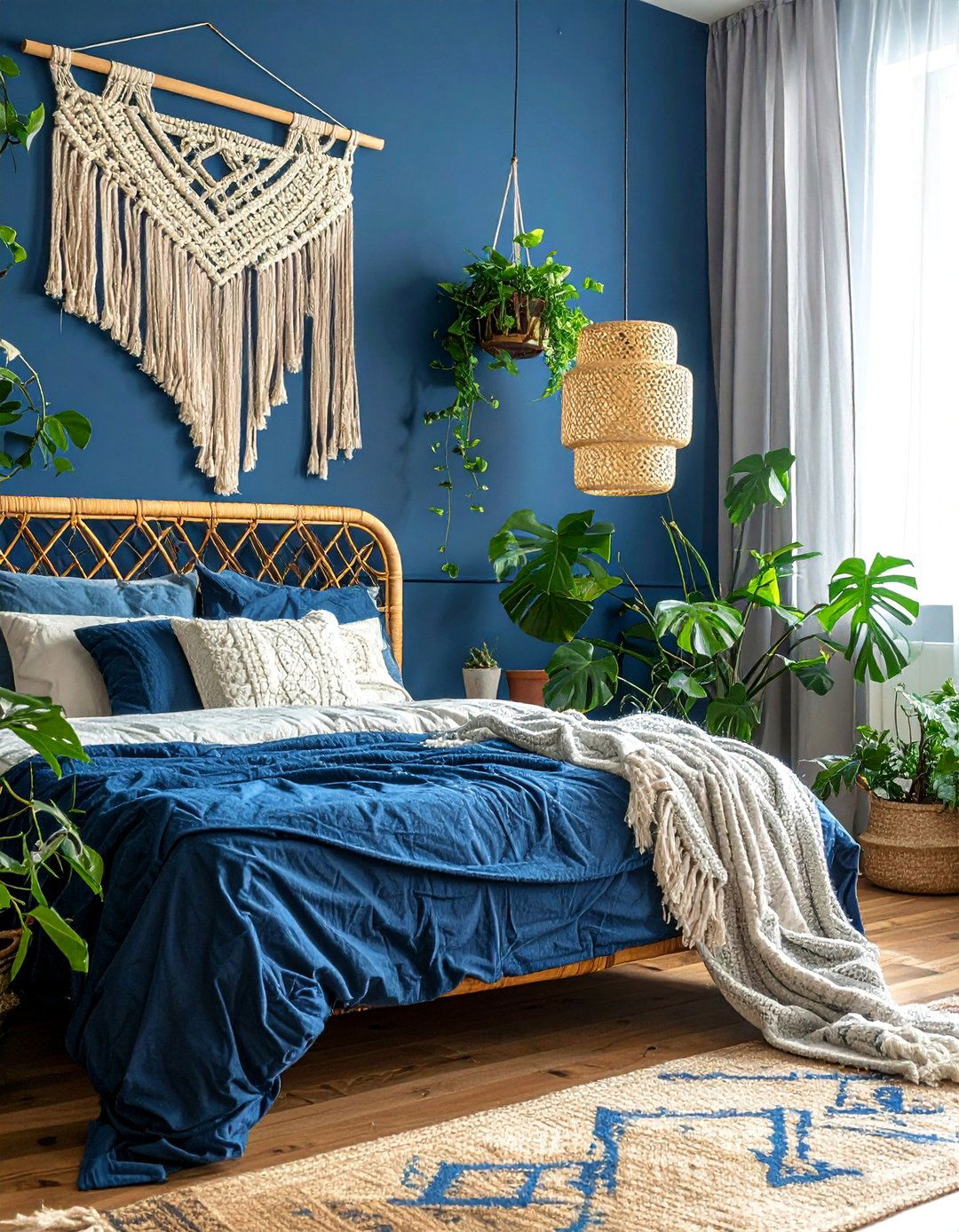 Bohemian Moody Blue Bedroom Design - 15 Moody Blue Bedroom Ideas for a Relaxing Retreat