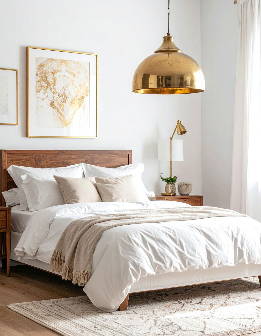 Bohemian Moroccan Bedroom Featuring Ornate Gold Accents - 20 Bohemian Moroccan Bedroom Ideas for a Cozy Retreat