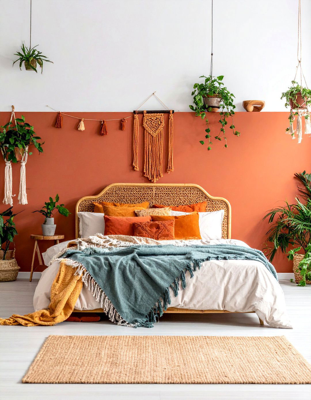 Bohemian Terracotta Bedroom Design - 20 Terracotta Bedroom Ideas for a Serene Retreat