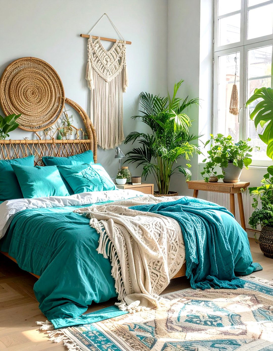 Bohemian Turquoise Bedroom Retreat - 15 Stunning Turquoise Bedroom Ideas for a Fresh Look