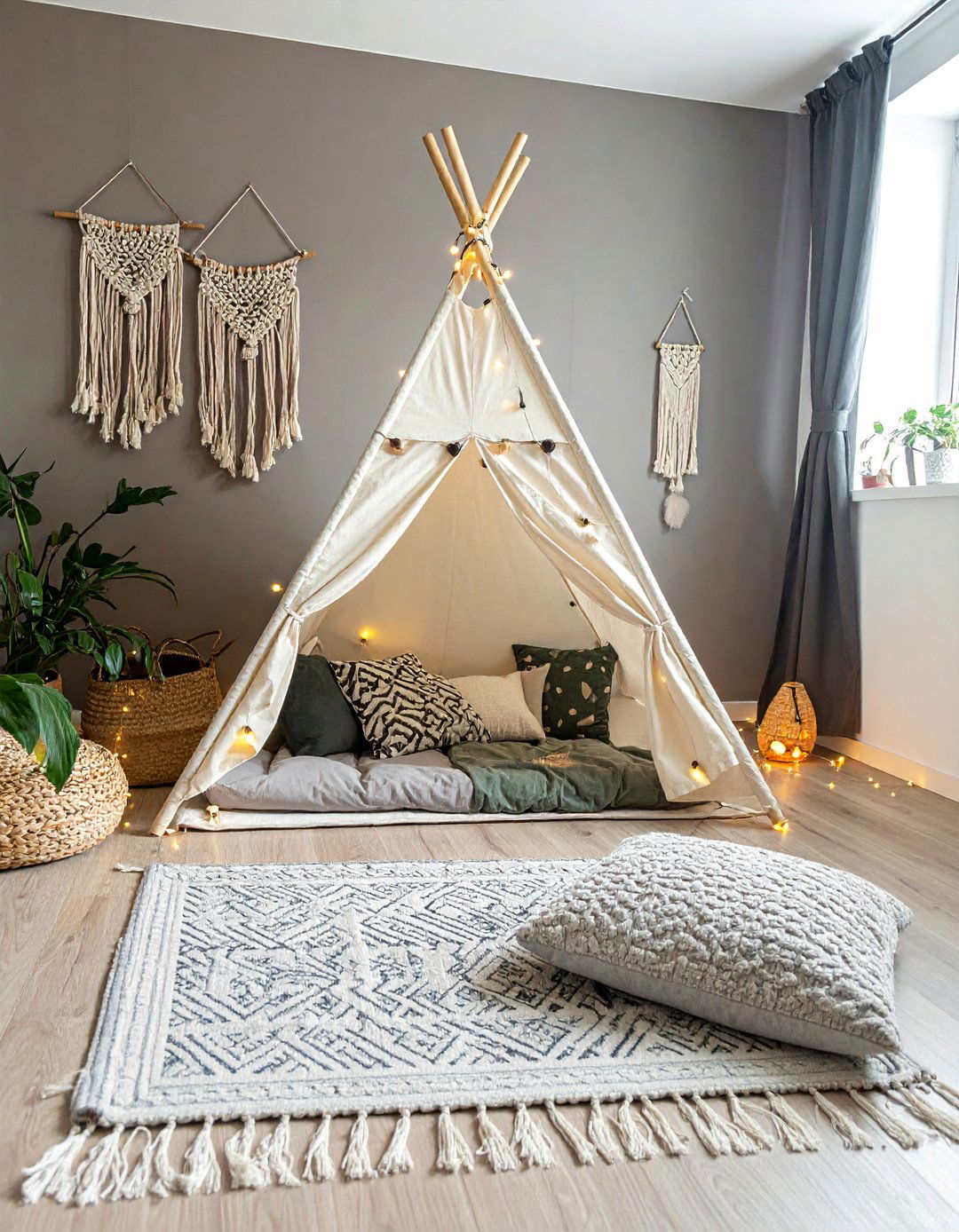 Boho Tent Campsite - 20 Whimsical Nursery Ideas for a Magical Baby Room