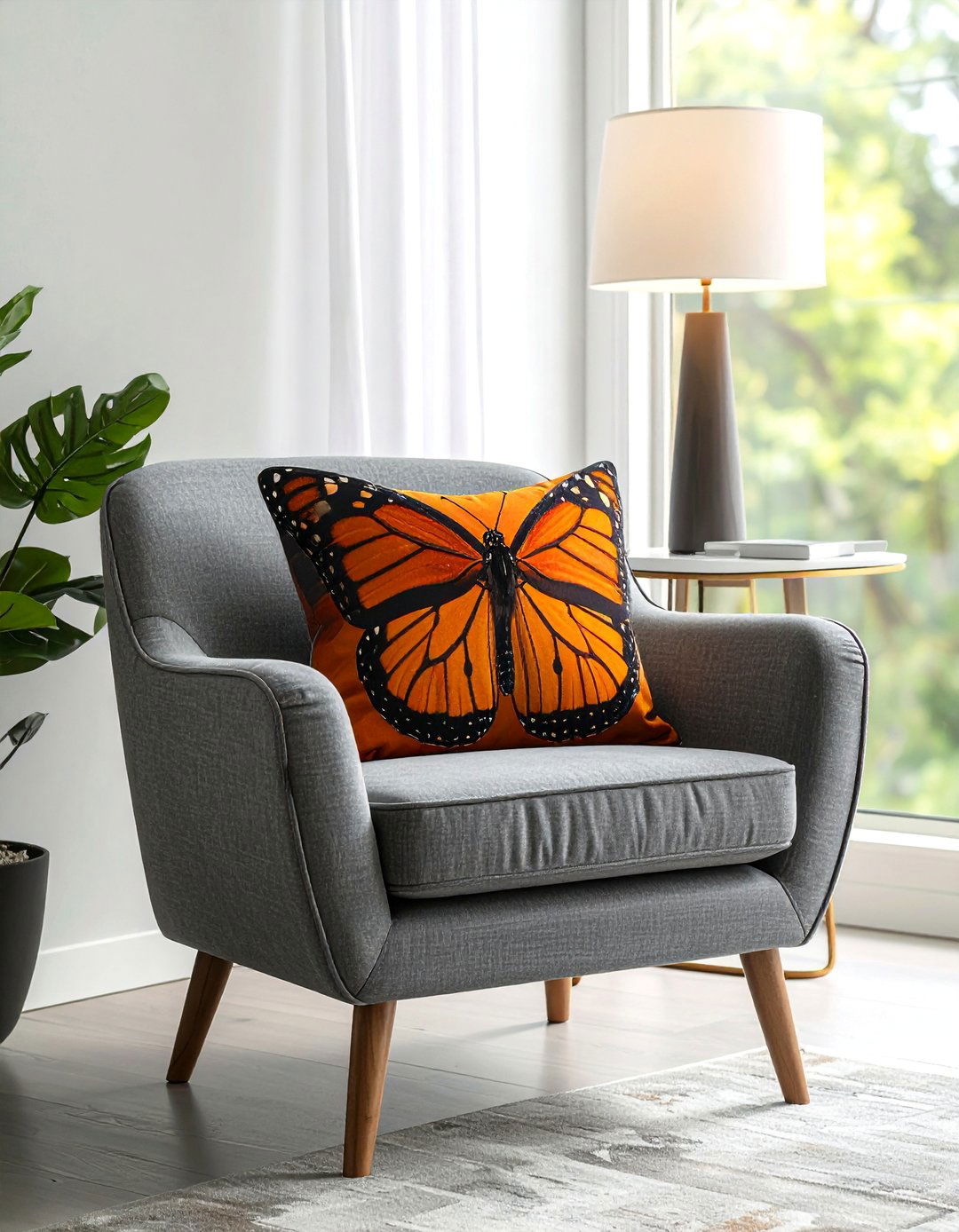 Bold Monarch Butterfly Accent Pieces - 15 Butterfly-themed Room Ideas for a Whimsical Space
