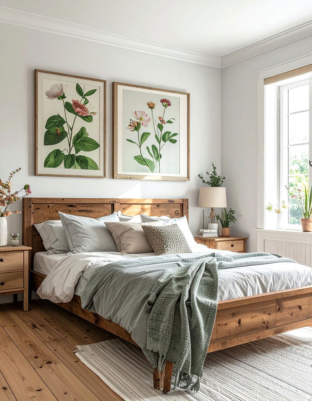 Botanical Prints and Pressed Flowers for a Shabby Chic Bedroom - 20 Shabby Chic Bedroom Ideas for Timeless Elegance