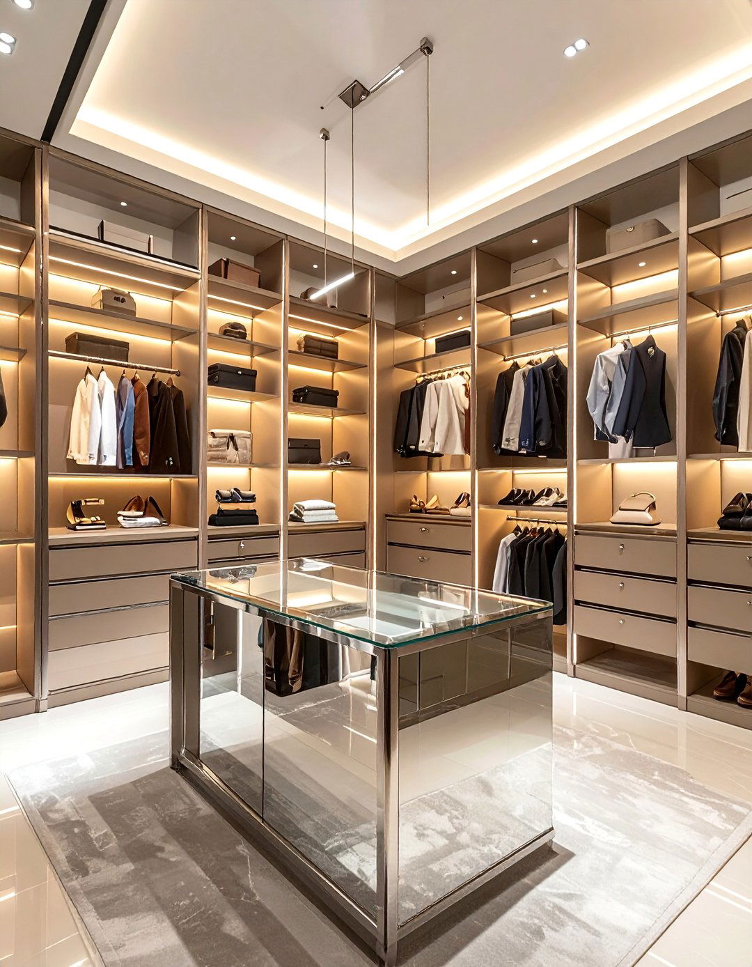 Boutique Style Display Wardrobe - 30 Open Closet Ideas for a Modern Wardrobe