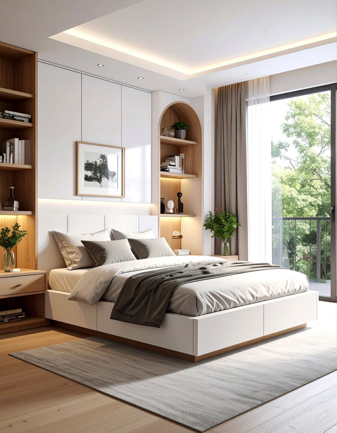 Built In Alcove Beds with Custom Storage - 15 Bed Nook Ideas to Maximize Your Bedroom Space