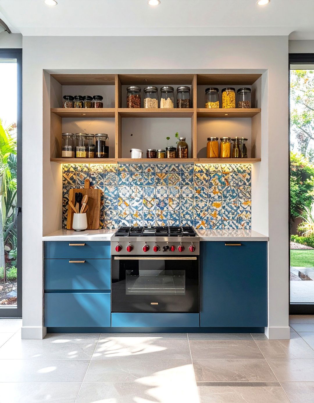 Built in Wall Niche Spice Rack - 40 Creative Spice Rack Ideas for Organized Kitchens