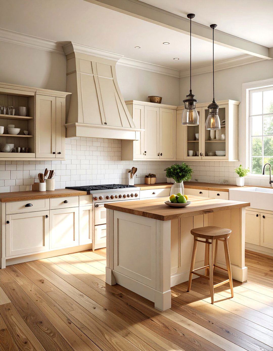 Butcher Block Countertops for a Shabby Chic Kitchen - 15 Charming Shabby Chic Kitchen Ideas for Vintage Style