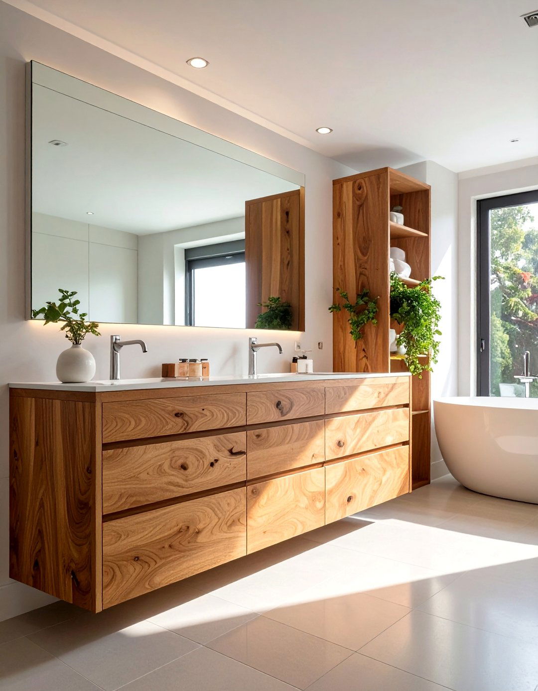 Butcher Block Wood Bathroom Countertops - 20 Bathroom Countertop Ideas for a Functional and Stylish Space