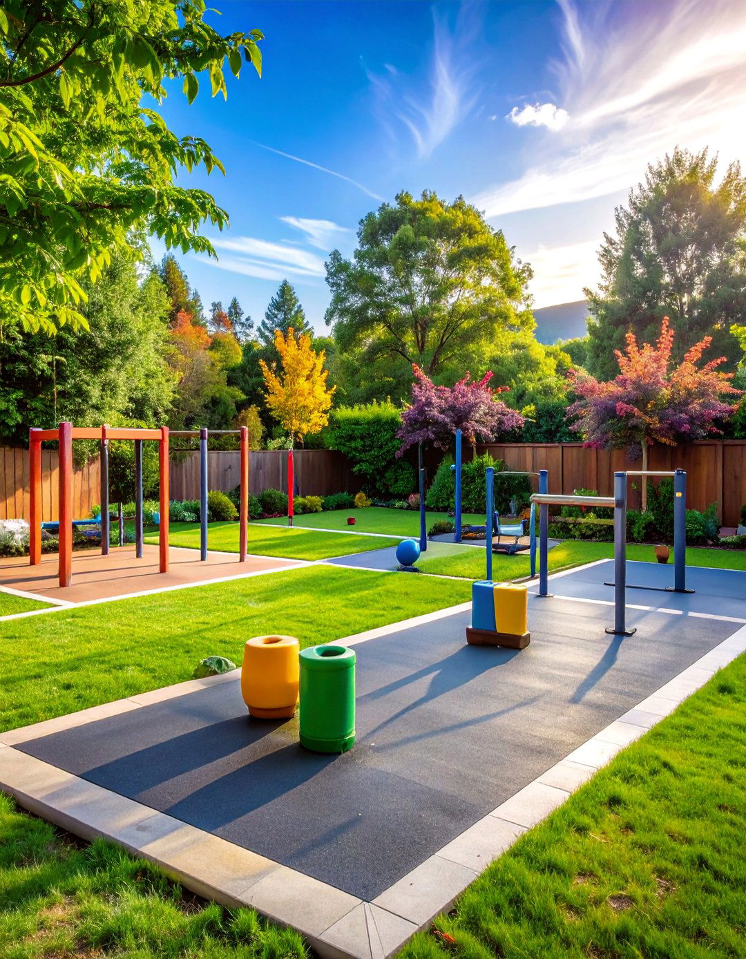Cardio Circuit Training Area - 15 Garden Gym Ideas for Your Outdoor Fitness Space