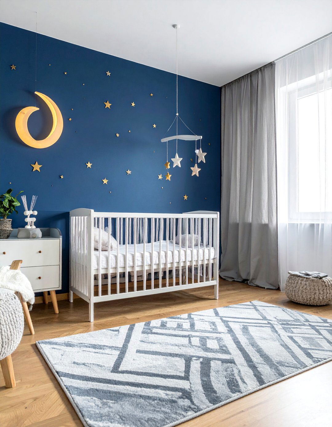 Celestial Starlight Sanctuary - 20 Whimsical Nursery Ideas for a Magical Baby Room