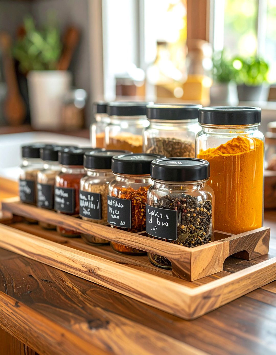 Chalkboard Paint Spice Rack Jars - 40 Creative Spice Rack Ideas for Organized Kitchens