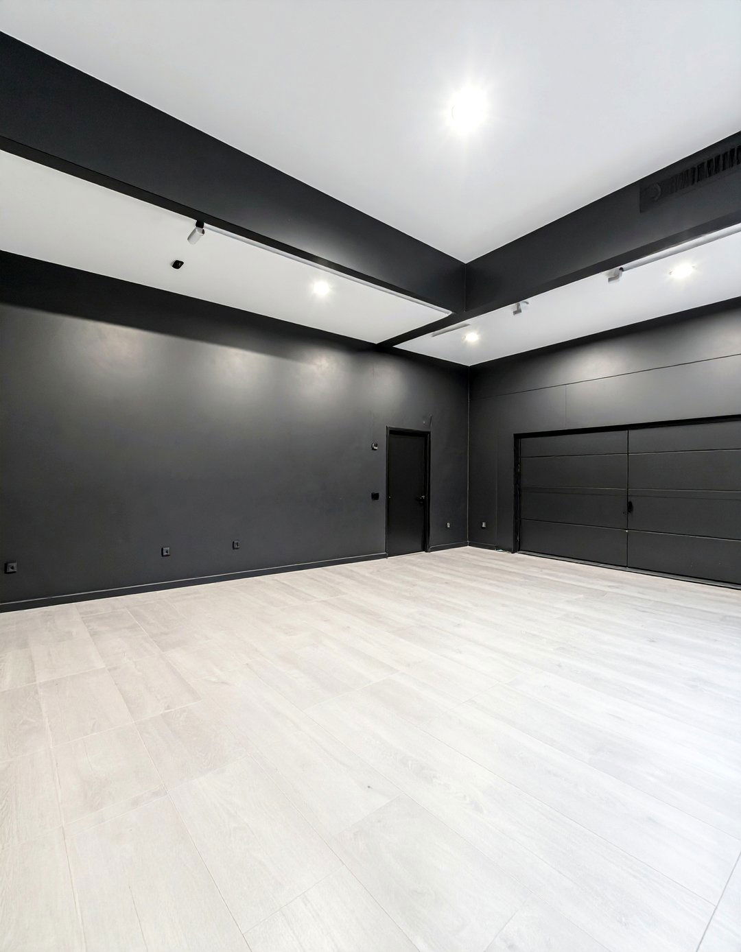 Charcoal Black Garage Walls - 25 Black Garage Ideas for a Stylish Utility Space