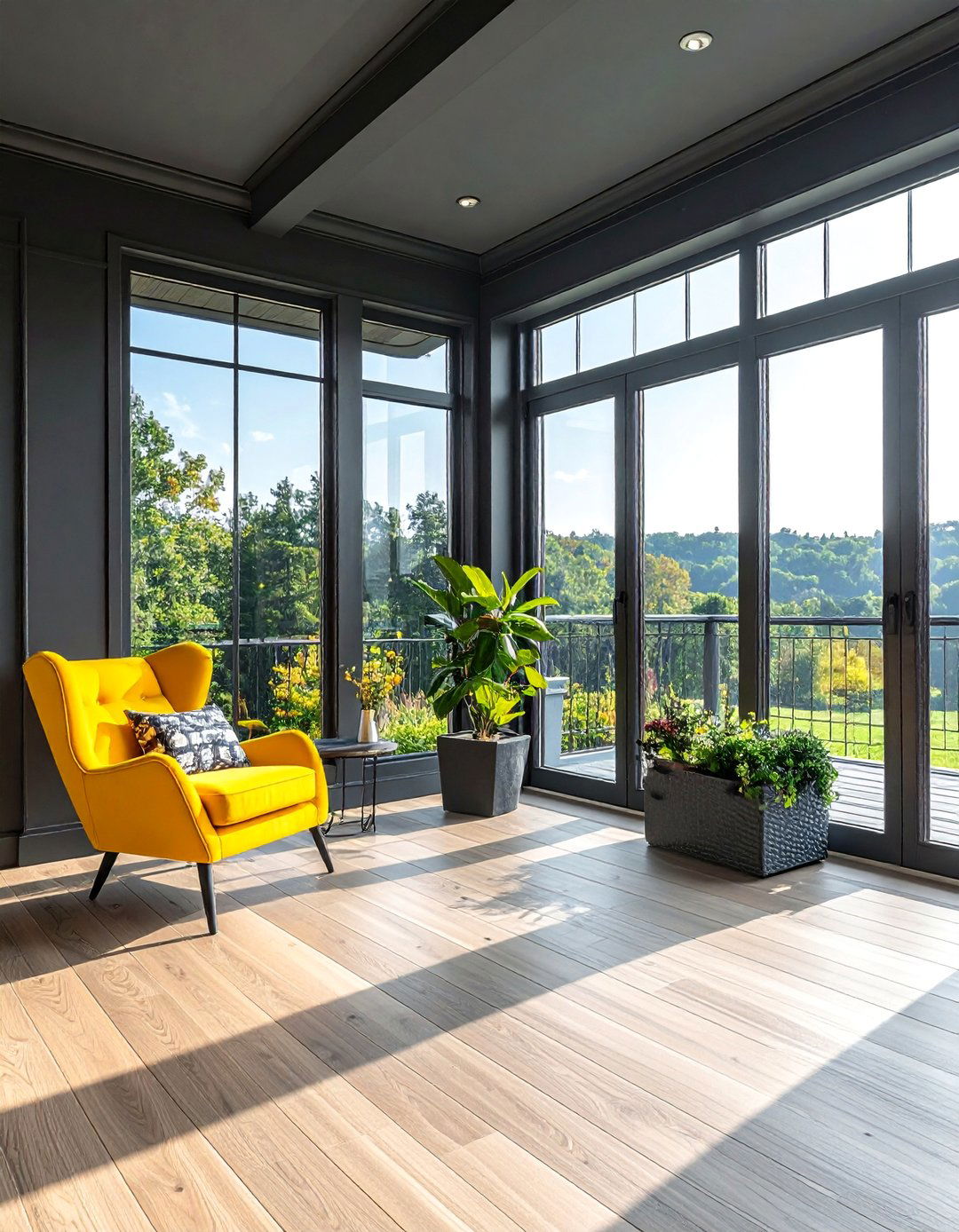 Charcoal Gray Sunroom