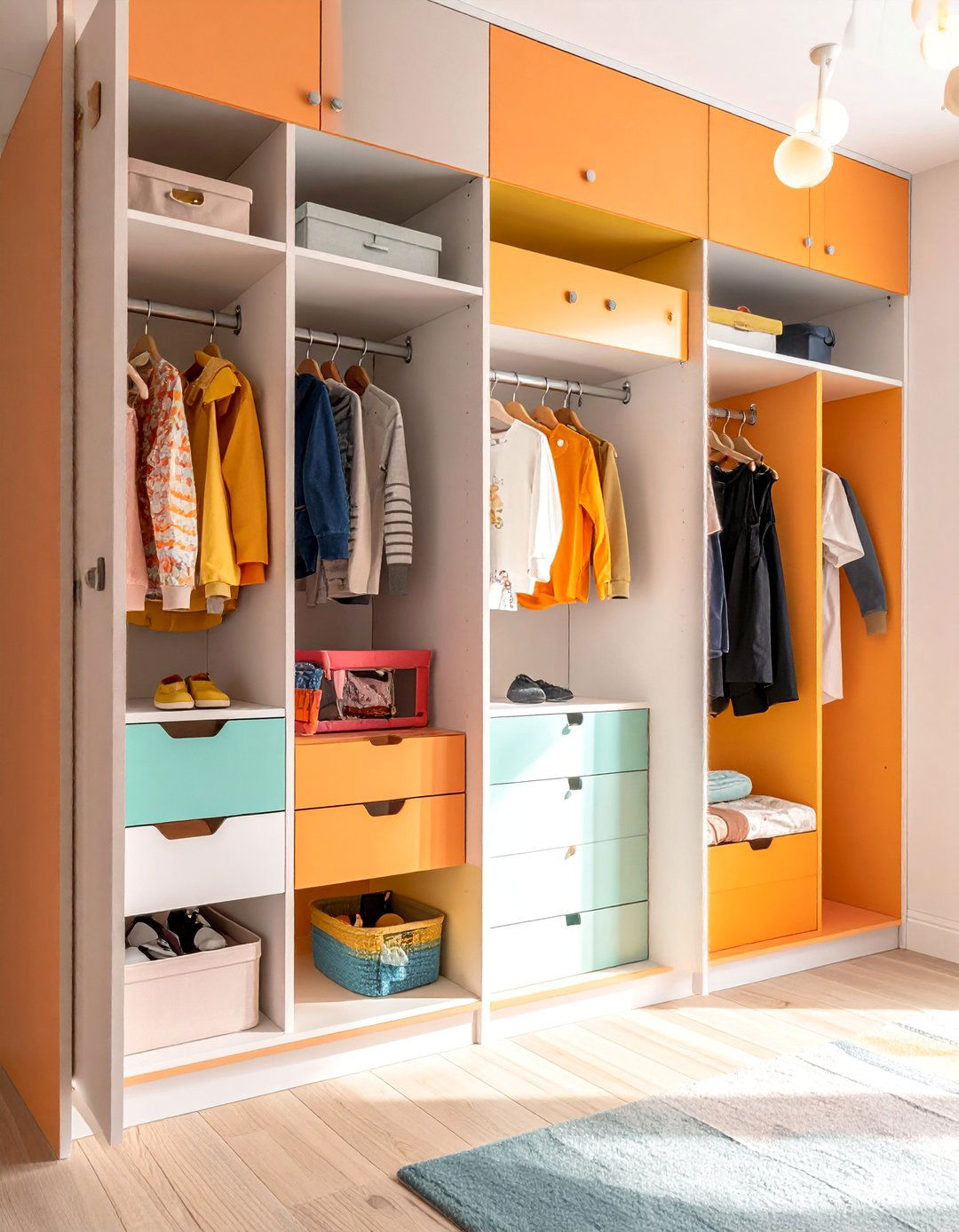 Childrens Growth Friendly Design - 30 Open Closet Ideas for a Modern Wardrobe