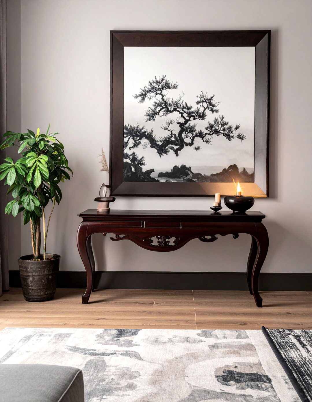 Chinese Altar Console Table - 25 Asian Living Room Ideas for a Zen-Inspired Space
