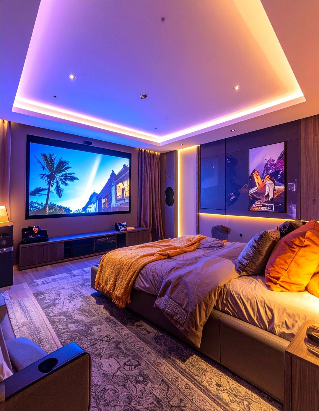 Cinematic Movie Theater Experience - 40 Teenage Boy Bedroom Ideas for a Cool and Functional Space