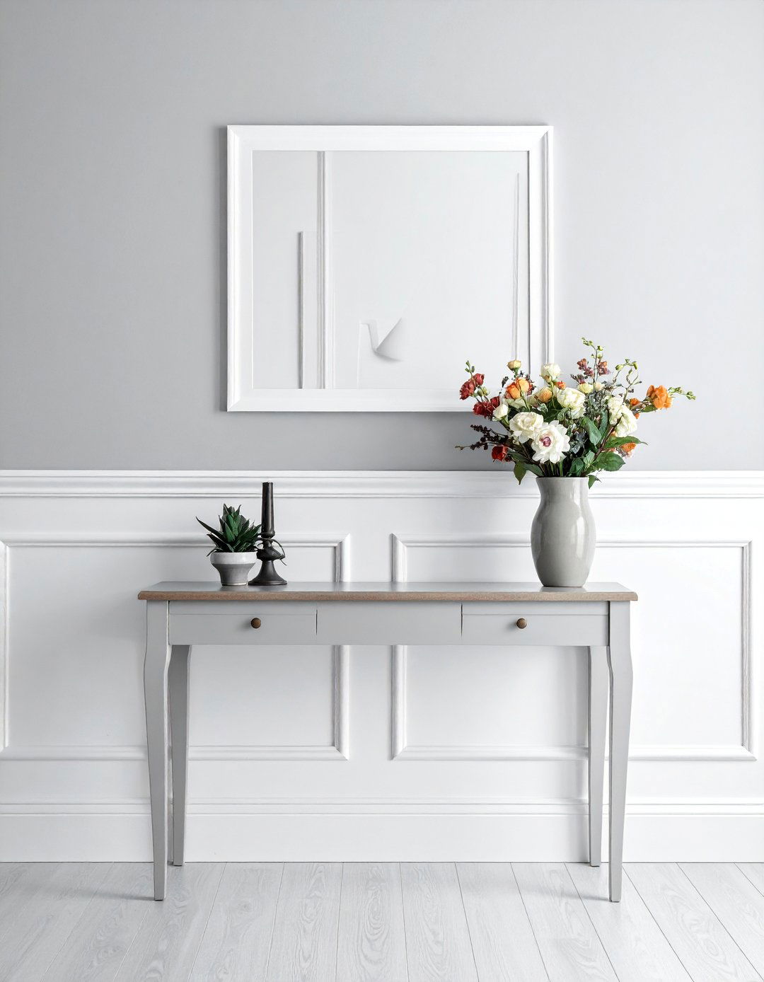 Classic Picture Frame Moulding Wainscoting - 25 Wainscoting Entryway Ideas to Elevate Your Home
