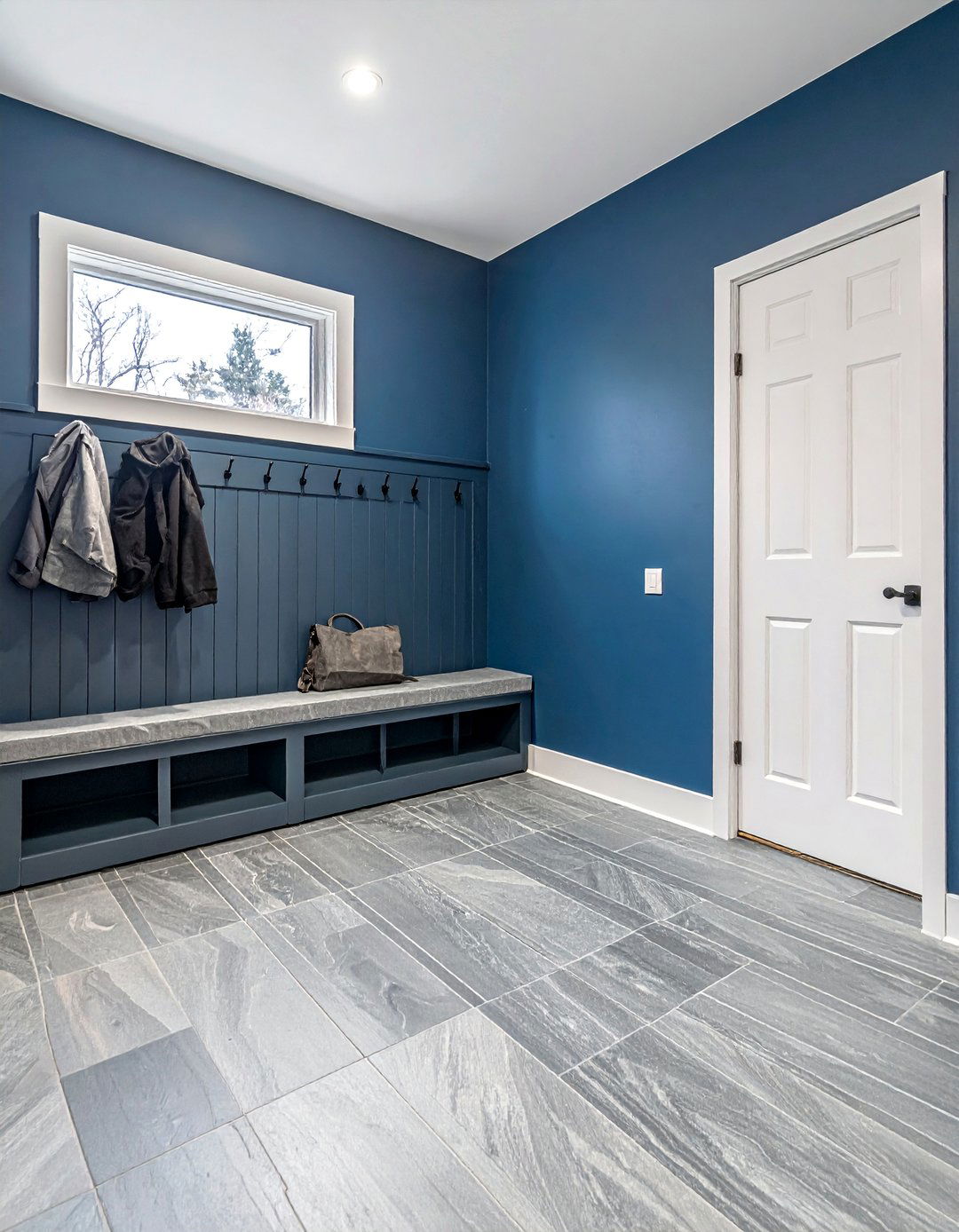 Classic Slate Tile Flooring - 15 Mudroom Floor Ideas for a Functional Entryway