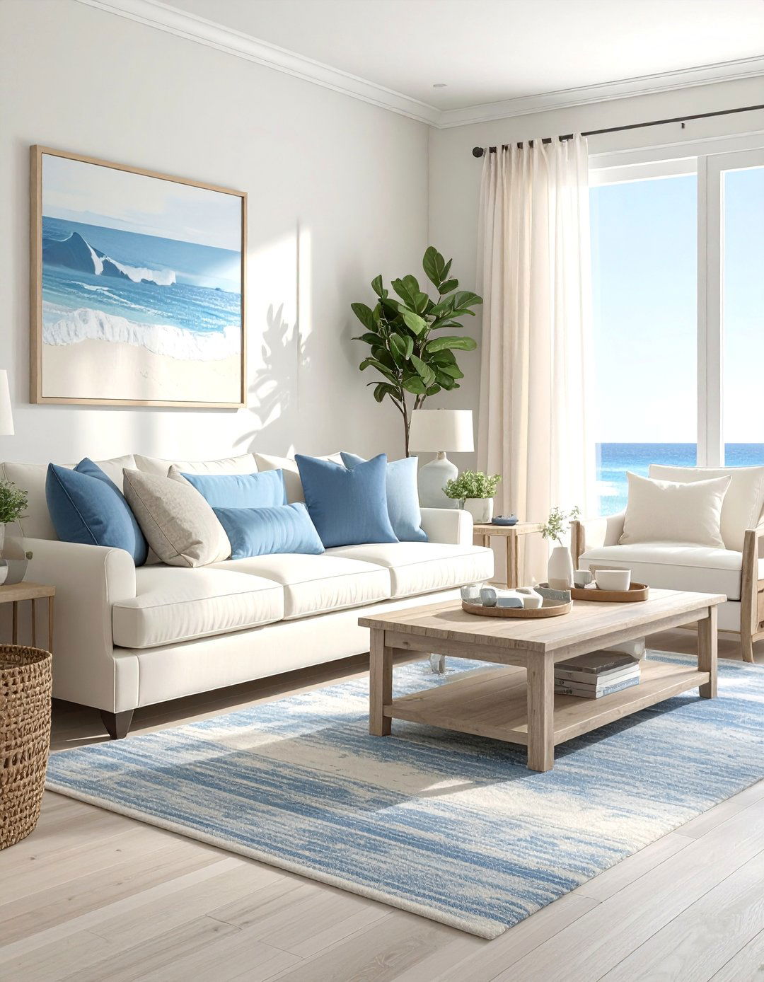 Coastal Cream Couch Living Room Ambiance - 20 Cream Couch Living Room Ideas for a Cozy Space