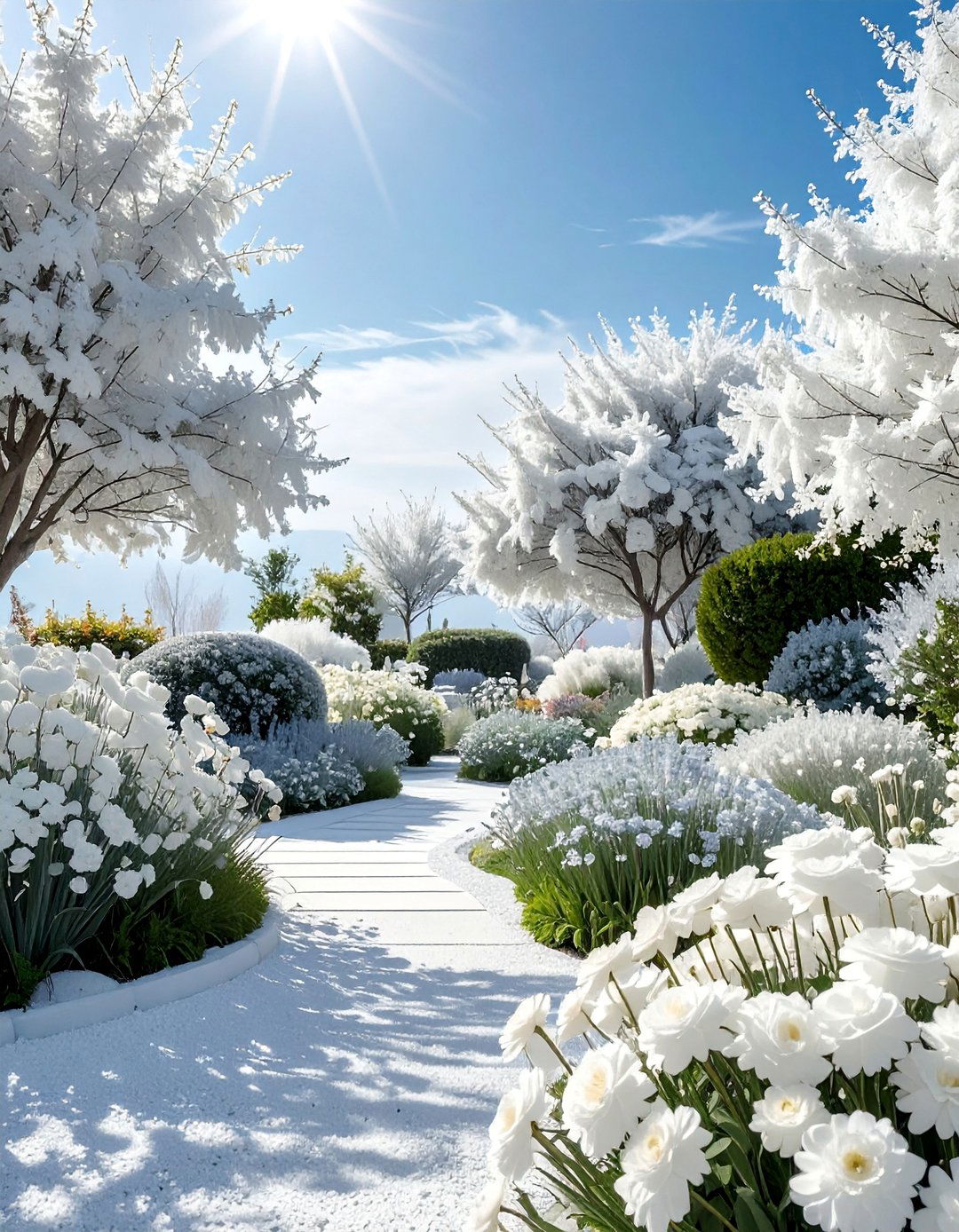 Color Themed Monochromatic Garden - 25 Aesthetic Garden Ideas for a Beautiful Outdoor Space