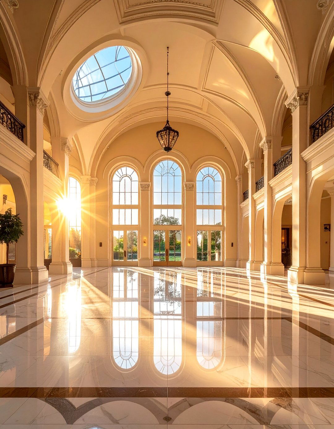 Compound Arch Windows for Grand Foyer Statements - 30 Arch Window Design Ideas for Elegant Home Interiors
