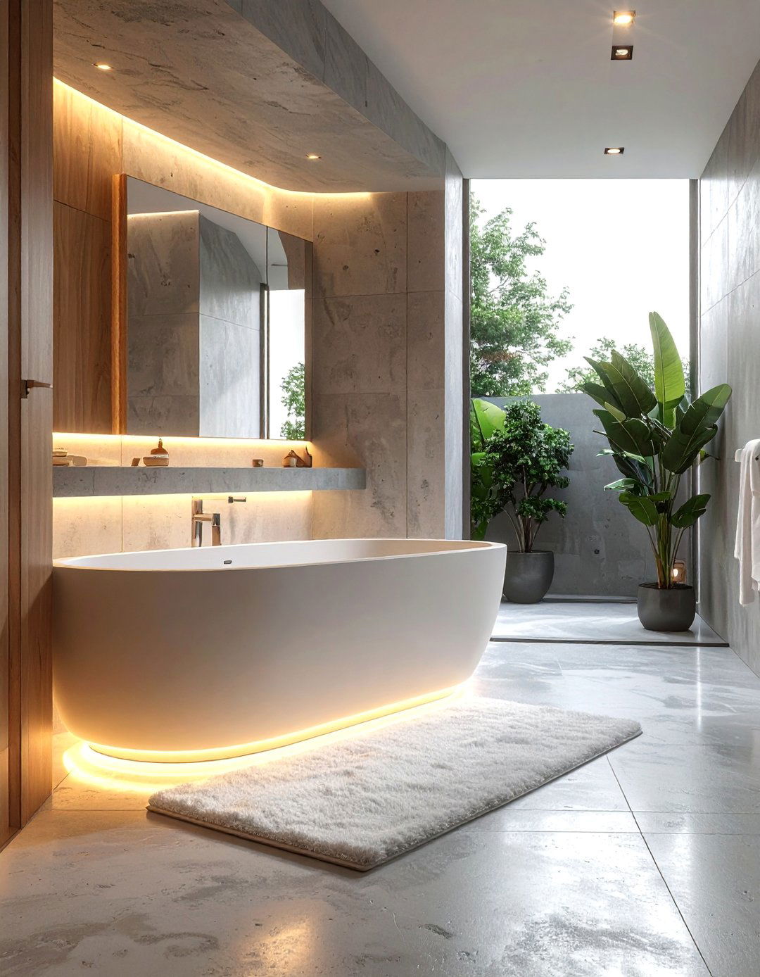 Concrete Bathroom Heated Flooring - 30 Concrete Bathroom Ideas for a Modern Look