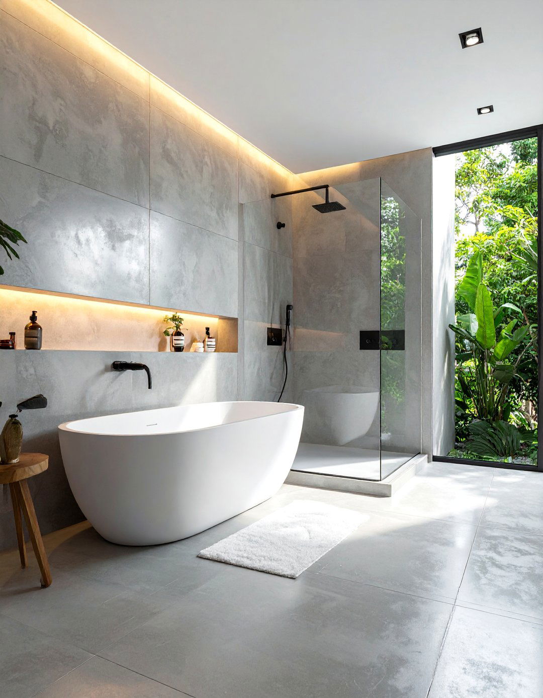 Concrete Bathroom Microcement Finish - 30 Concrete Bathroom Ideas for a Modern Look