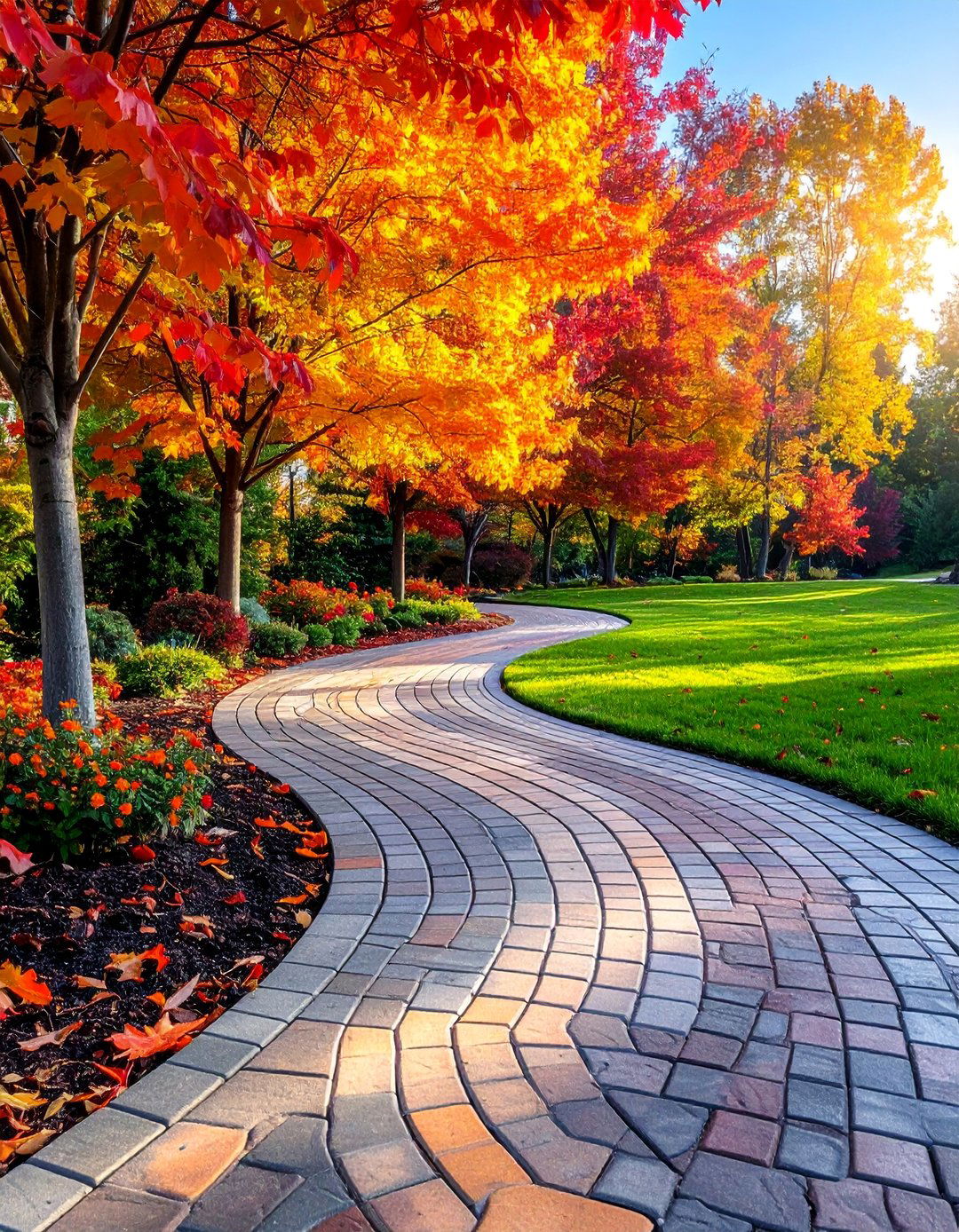 Concrete Paver Curved Walkways - 25 Curved Walkway Ideas for a Unique Outdoor Space