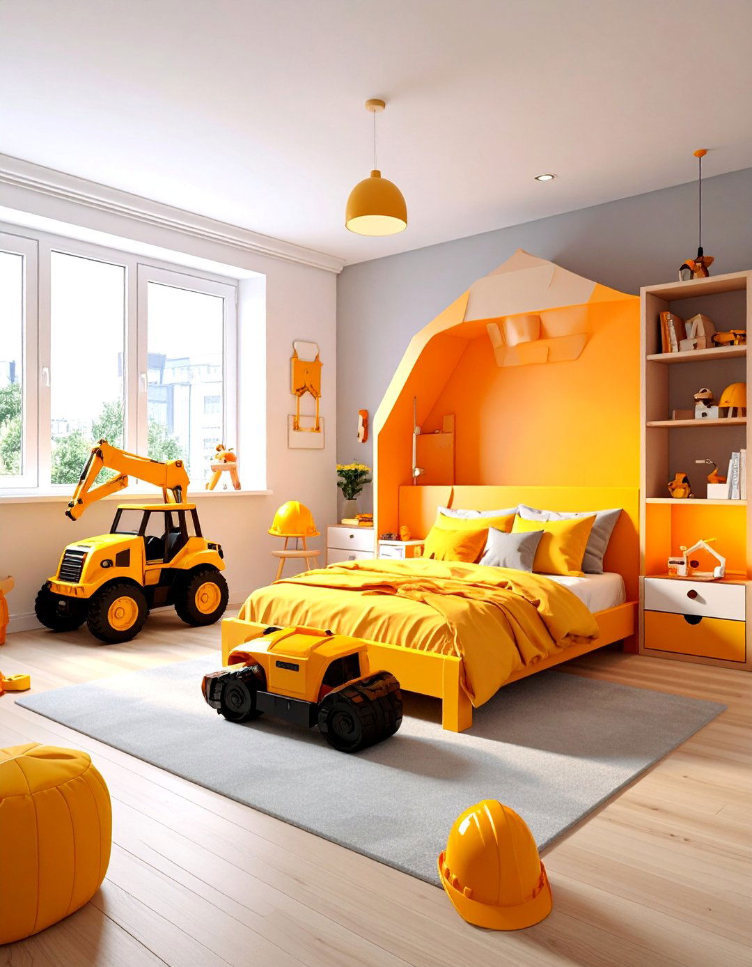 Construction Zone - 40 Toddler Room Ideas for Fun and Functionality