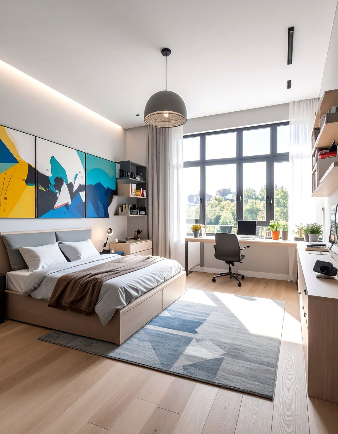 Contemporary Art Studio - 40 Teenage Boy Bedroom Ideas for a Cool and Functional Space