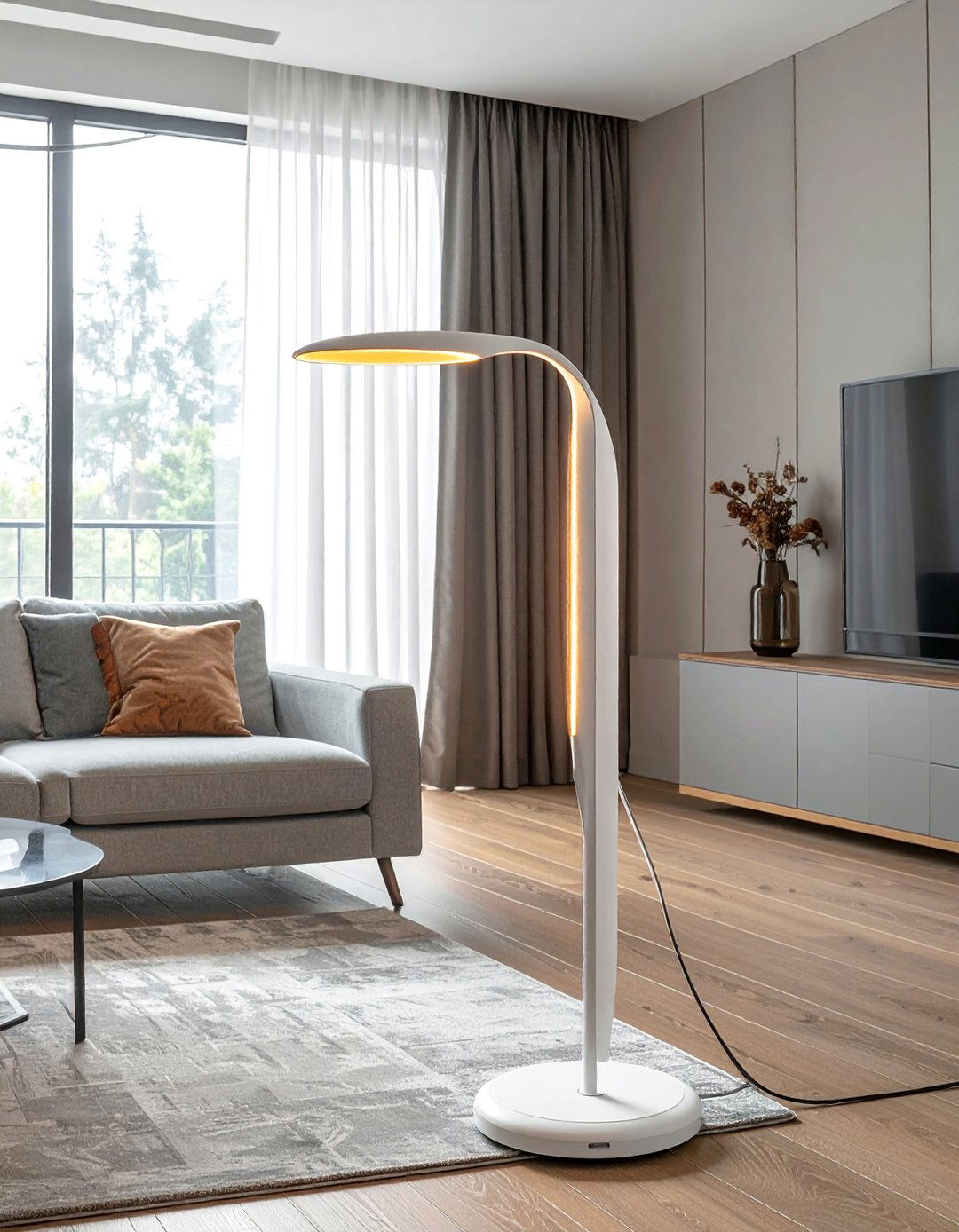 Contemporary Innovation Floor Concepts - 25 Living Room Floor Lamp Ideas for Stylish Spaces