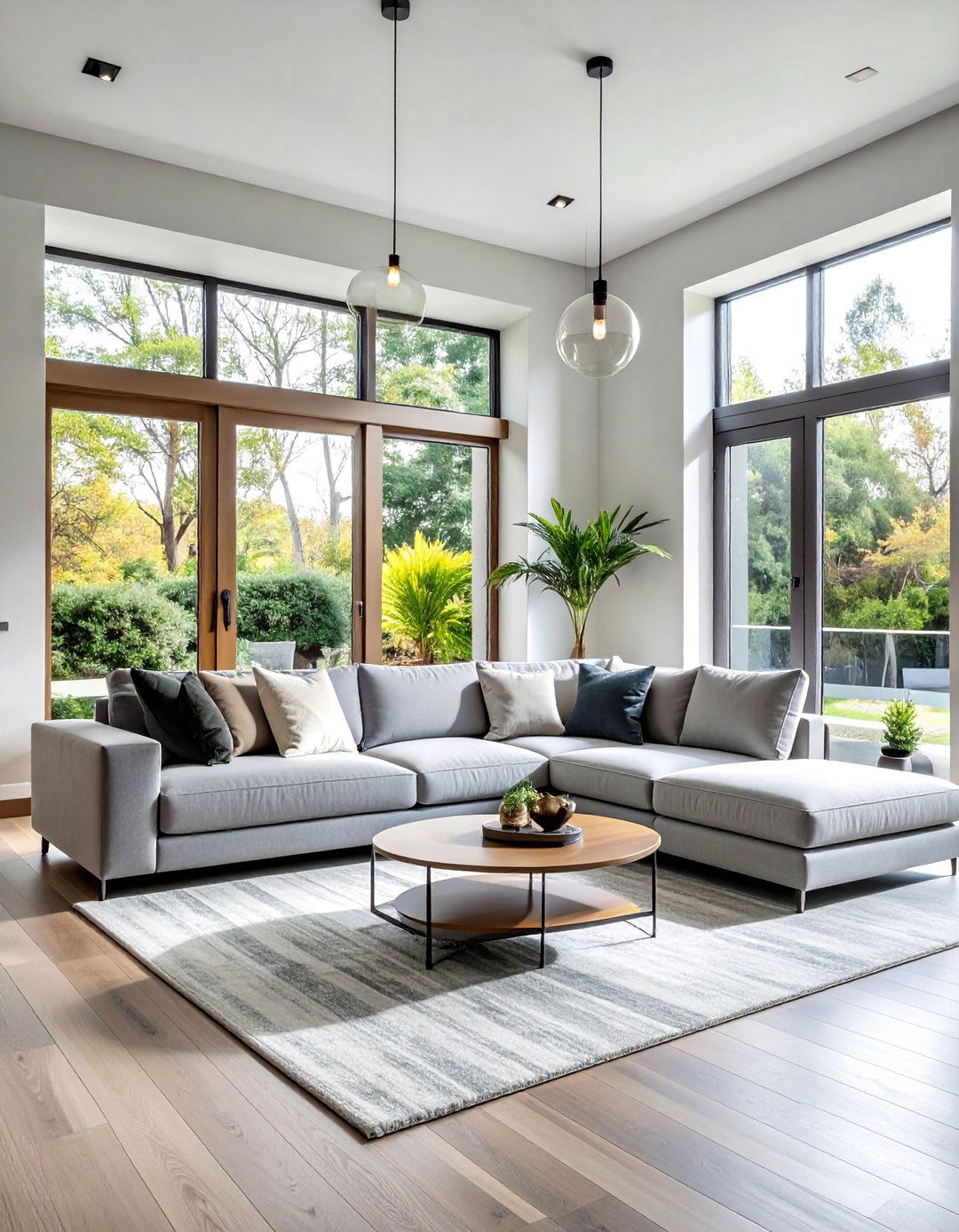 Contemporary Sectional for Open Plan Windows - 20 Couch in Front of Window Ideas for Bright Spaces