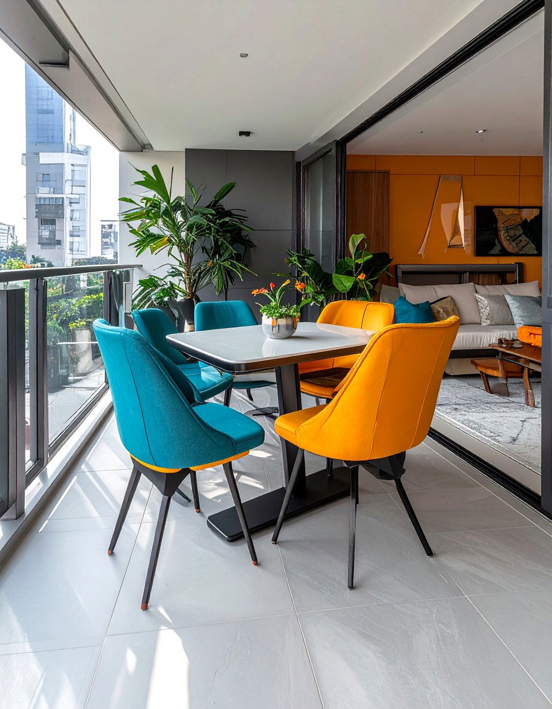 Convertible Dining to Lounge Sets - 25 Balcony Seating Ideas for Small Outdoor Spaces