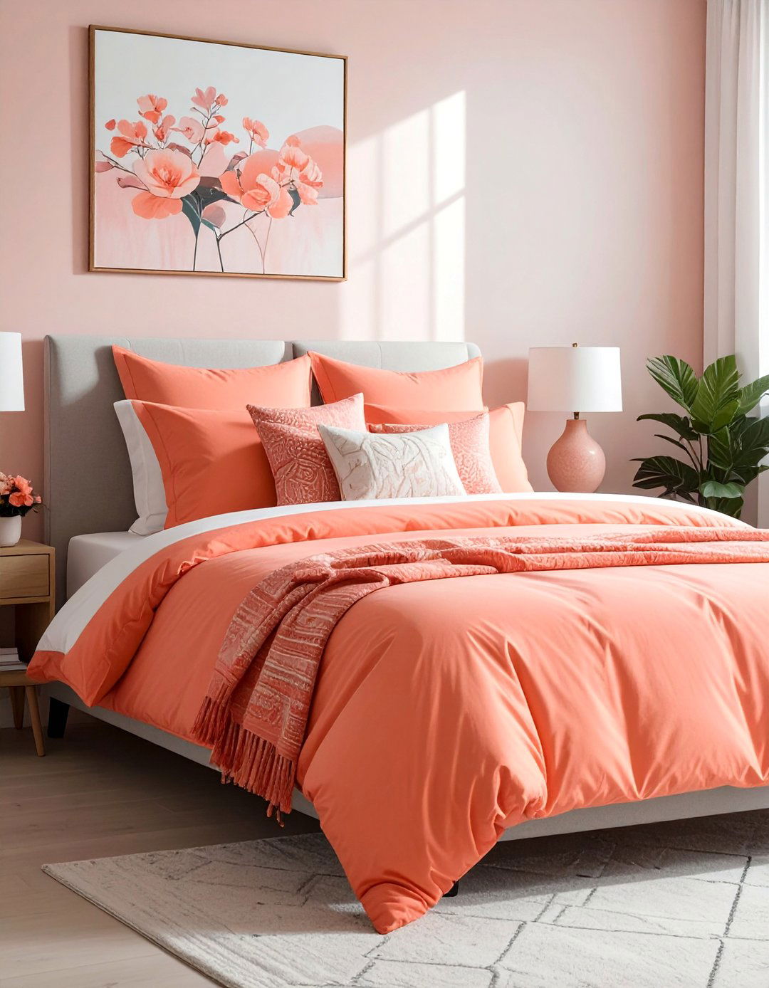 Coral Bedroom Bedding and Linens - 25 Coral Bedroom Ideas for a Fresh and Vibrant Look