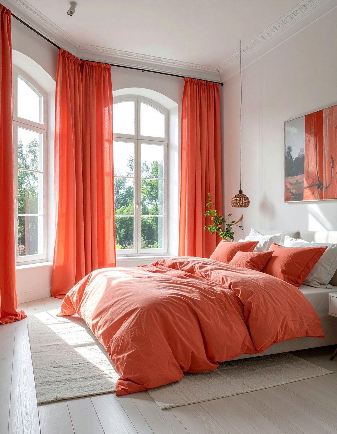 Coral Bedroom Curtains - 25 Coral Bedroom Ideas for a Fresh and Vibrant Look