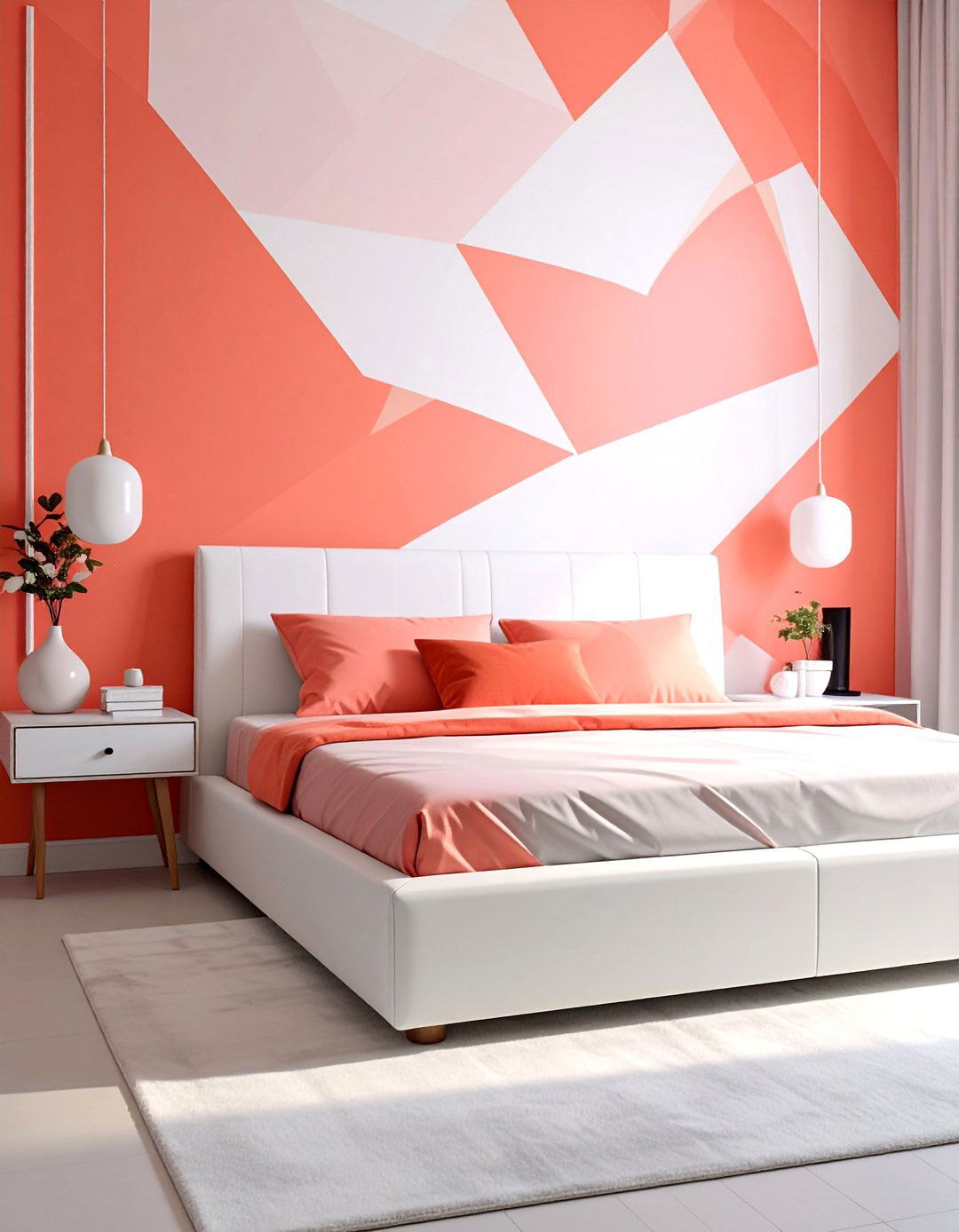 Coral Patterned Wallpaper - 25 Coral Bedroom Ideas for a Fresh and Vibrant Look