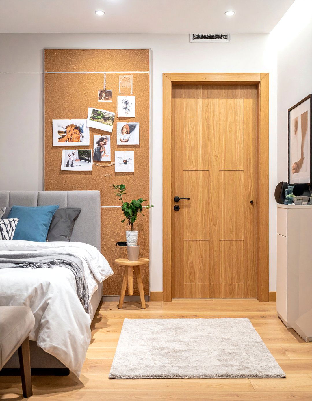 Cork Board Organization - 25 Bedroom Door Decorating Ideas to Add Personality