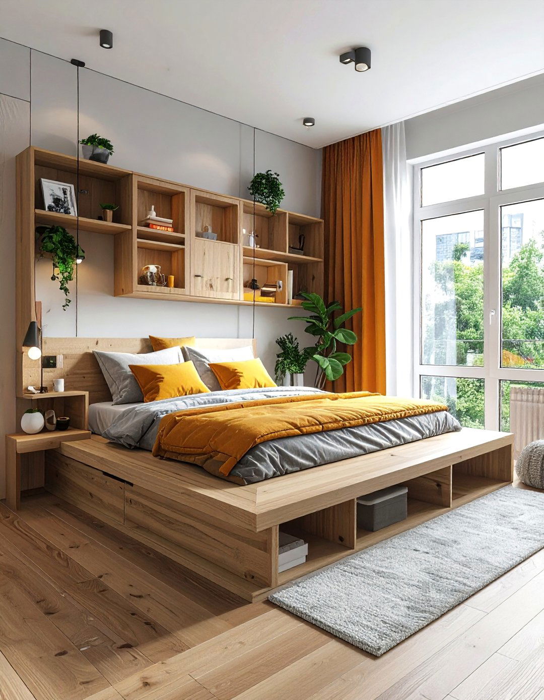 Corner Platform Bed Nooks - 15 Bed Nook Ideas to Maximize Your Bedroom Space