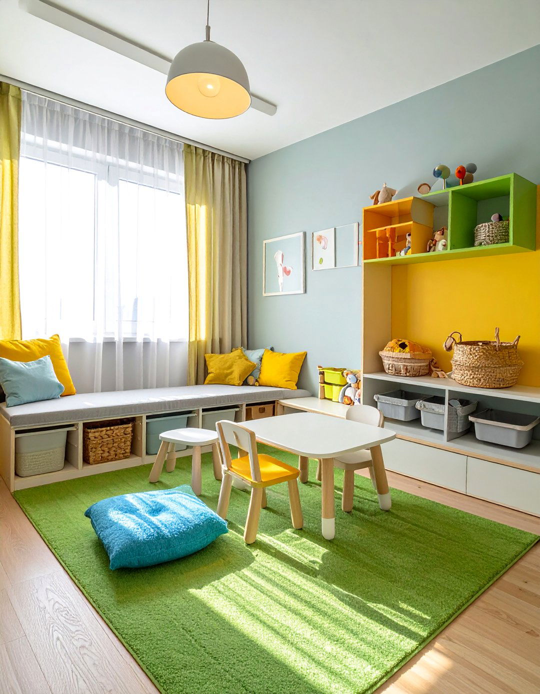 Corner Play Area Setup - 25 Adorable Twin Nursery Ideas for Your Babies
