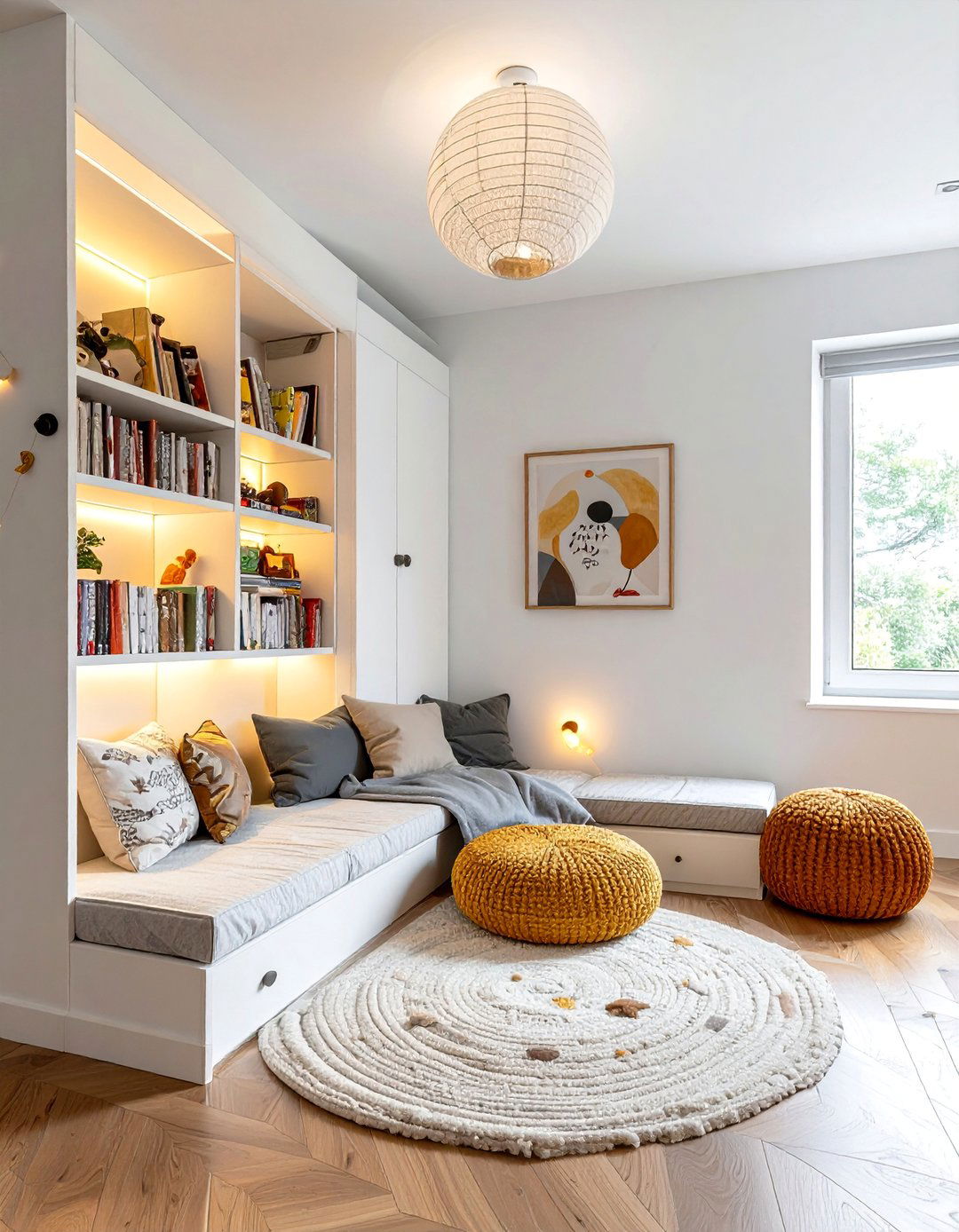 Corner Reading Nook - 40 Toddler Room Ideas for Fun and Functionality