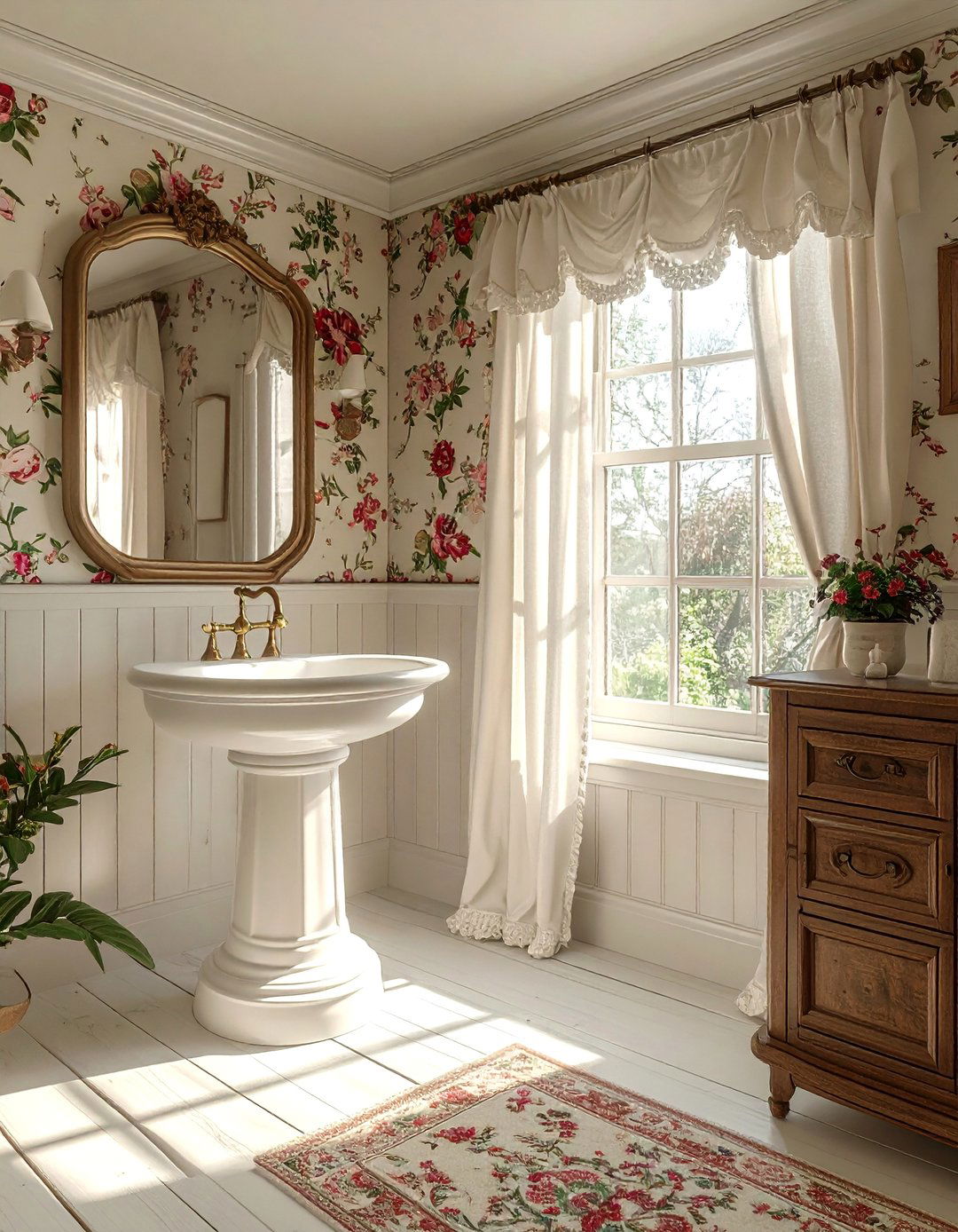 Cottagecore Charm Aesthetic Bathroom - 20 Aesthetic Bathroom Ideas for a Stylish Space