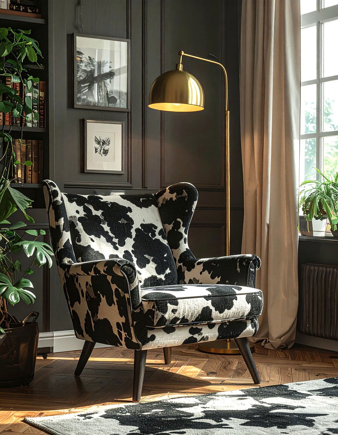 Cow Print Accent Chair - 15 Cow Print Room Decor Ideas for a Fun and Unique Space