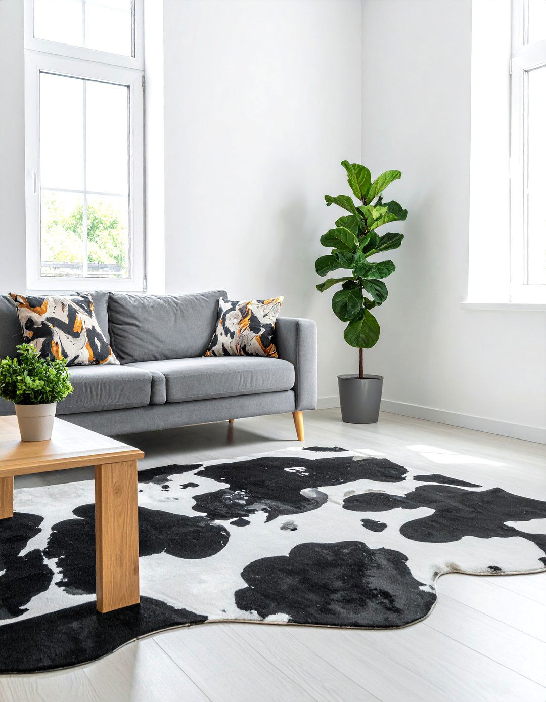 Cow Print Area Rug - 15 Cow Print Room Decor Ideas for a Fun and Unique Space